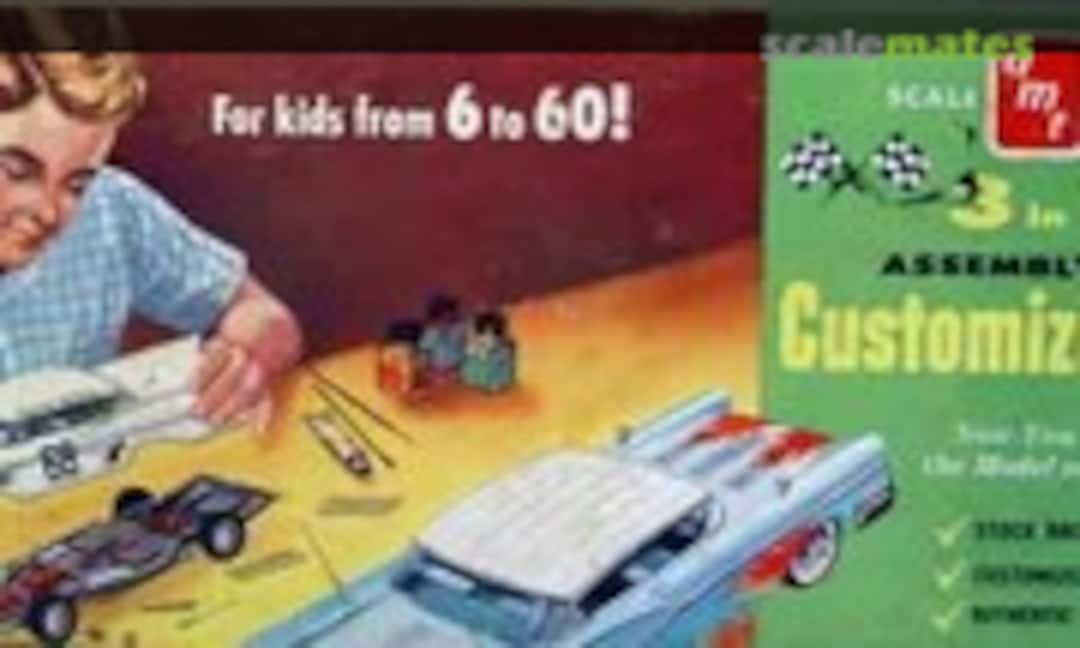 1:25 1958 Pontiac Bonneville 2 Door Hardtop (AMT 6PKHT-139)