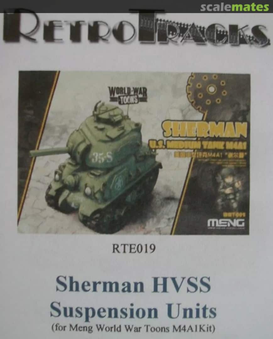 Boxart Sherman HVSS Suspension Units RTE019 RetroTracks Boxart Sherman HVSS Suspension Units RTE019 RetroTracks