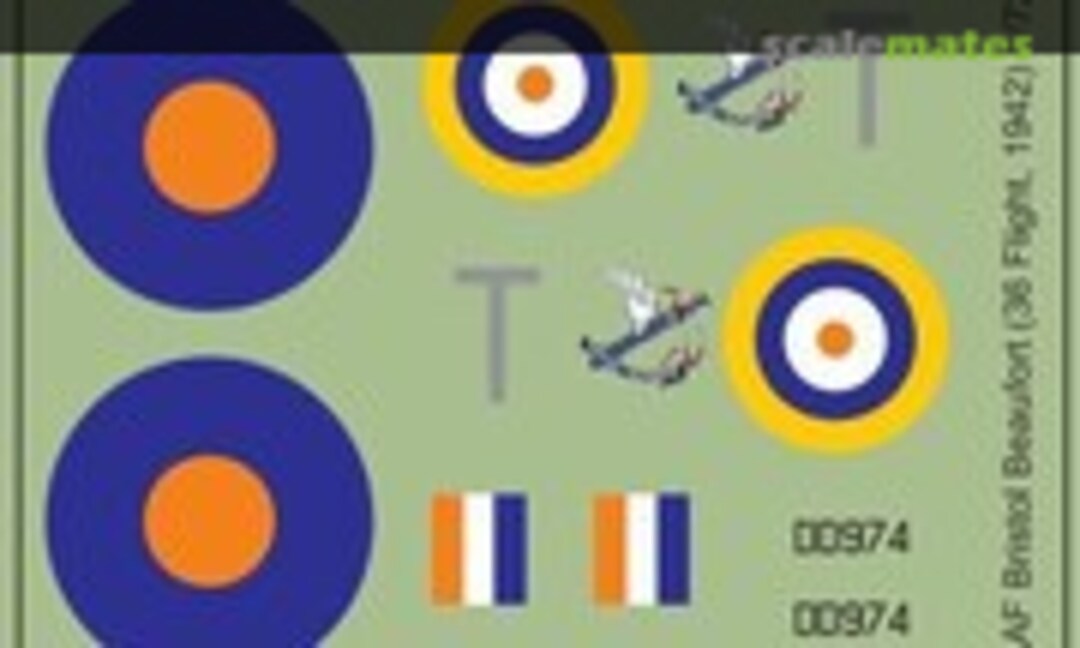 1:72 SAAF Bristol Beaufort (MAV Decals MAV-720275) MAV-720275