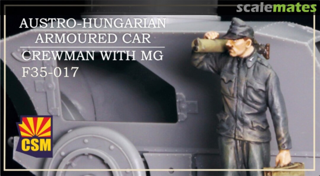 Boxart Armoured Car Crewman with MG F35-017 Copper State Models