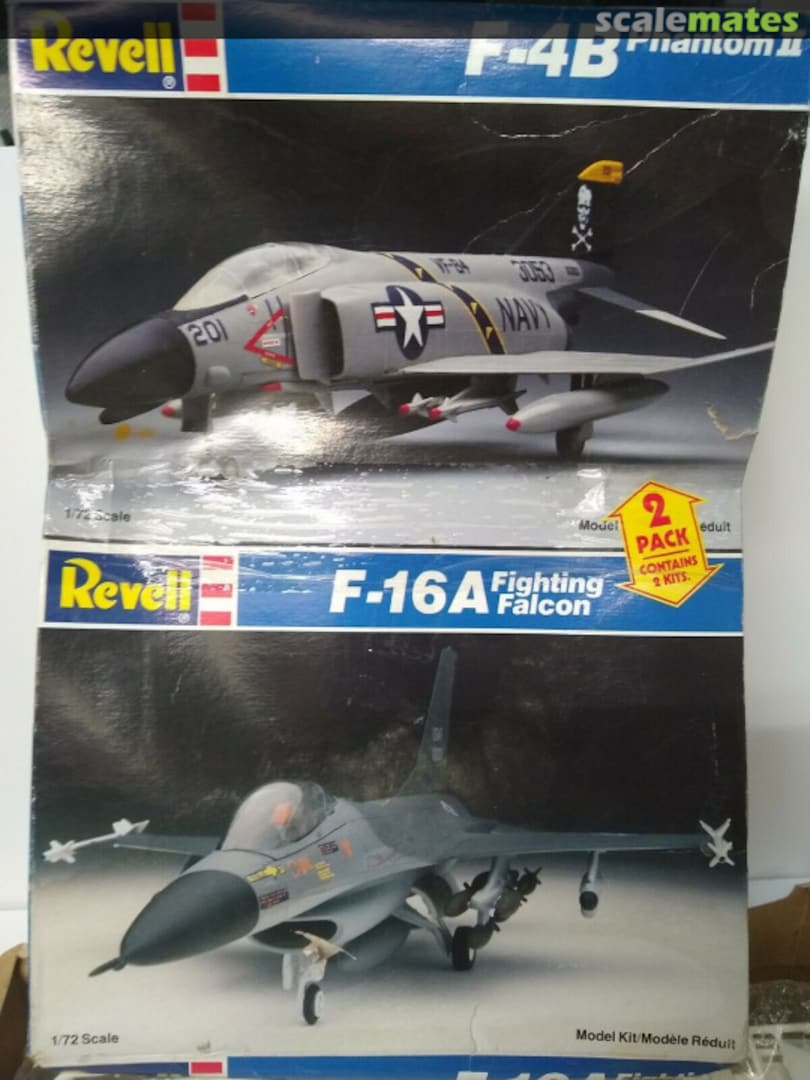 Boxart F-4B Phantom II & F-16A Fighting Falcon 8908 Revell Boxart F-4B Phantom II & F-16A Fighting Falcon 8908 Revell