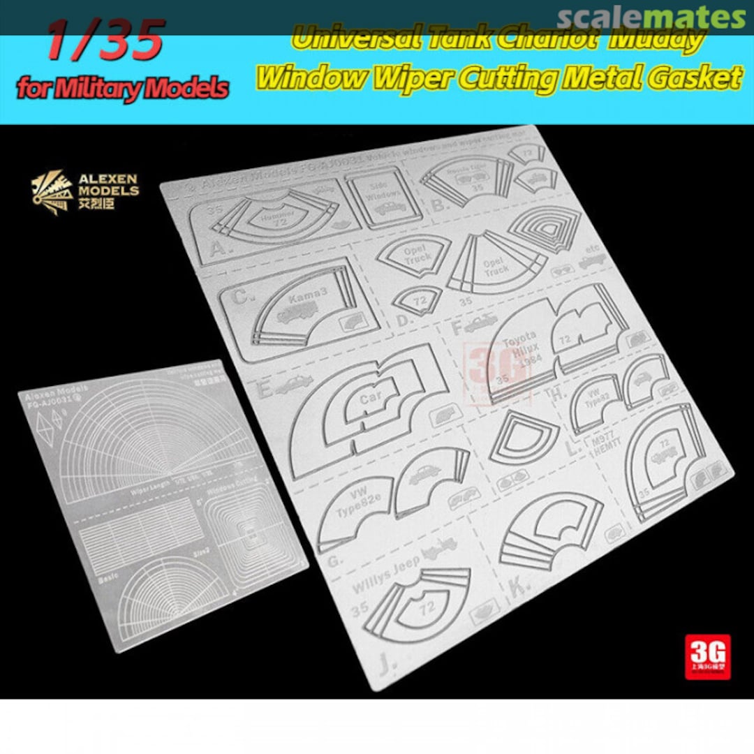 Contents Mask Cutting Metal Mat to create wiper action on dusty windshields FG-AJ0031 Alexen Model Contents Mask Cutting Metal Mat to create wiper action on dusty windshields FG-AJ0031 Alexen Model