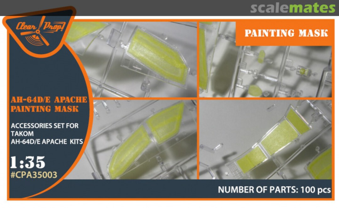 Boxart AH-64D/E Apache Painting Mask CPA35003 Clear Prop! Boxart AH-64D/E Apache Painting Mask CPA35003 Clear Prop!
