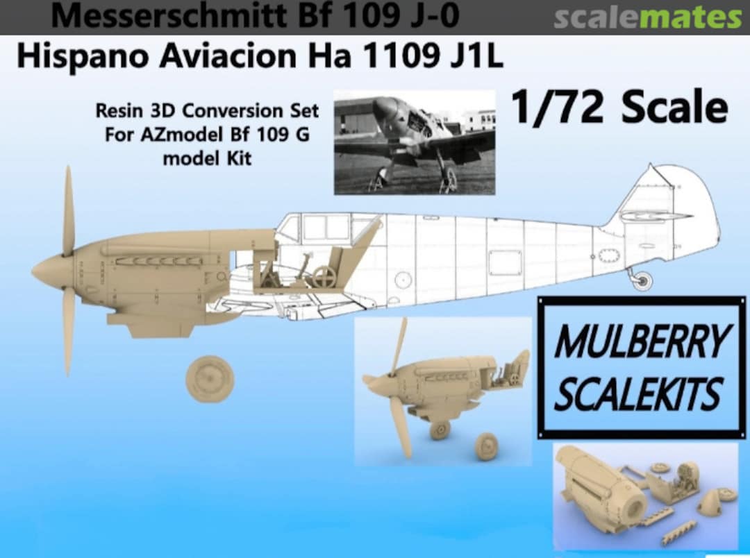 Boxart Messerschmitt Bf 109 J-0 Hispano Aviación Ha 1109 J1L Mulberry Scalekits Boxart Messerschmitt Bf 109 J-0 Hispano Aviación Ha 1109 J1L Mulberry Scalekits