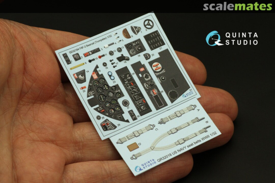 Contents F8F-2 Bearcat interior 3D decals QD32184 Quinta Studio Contents F8F-2 Bearcat interior 3D decals QD32184 Quinta Studio