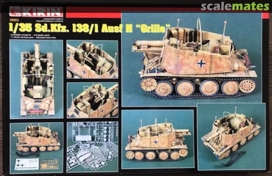 Boxart Sd.Kfz. 138/1 Ausf. H "Grille" 28003 KIRIN Boxart Sd.Kfz. 138/1 Ausf. H "Grille" 28003 KIRIN