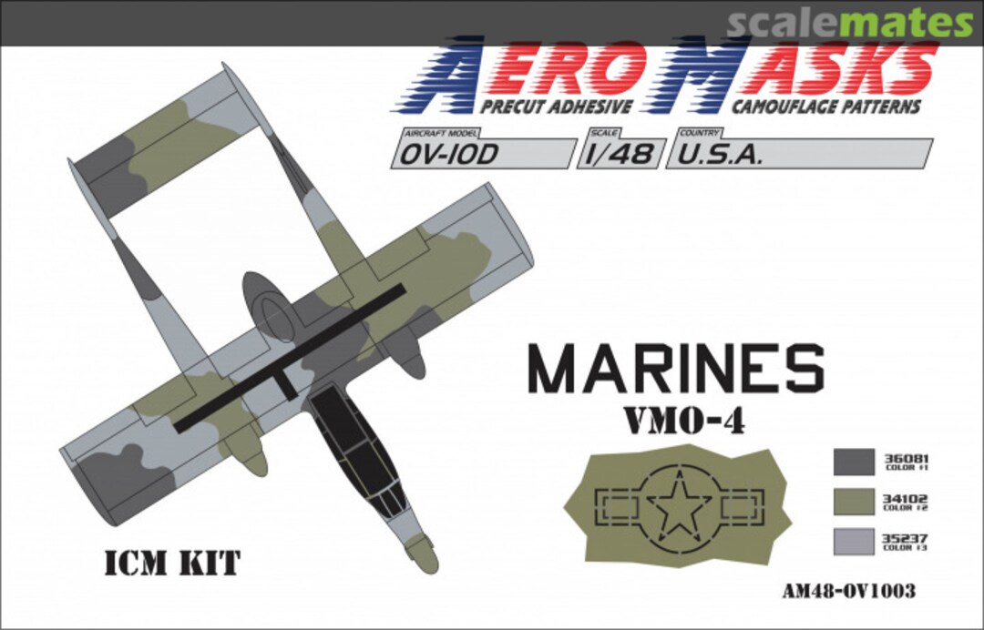 Boxart OV-10D USA Marines VMO-4 AM48-OV1003 AeroMasks Boxart OV-10D USA Marines VMO-4 AM48-OV1003 AeroMasks