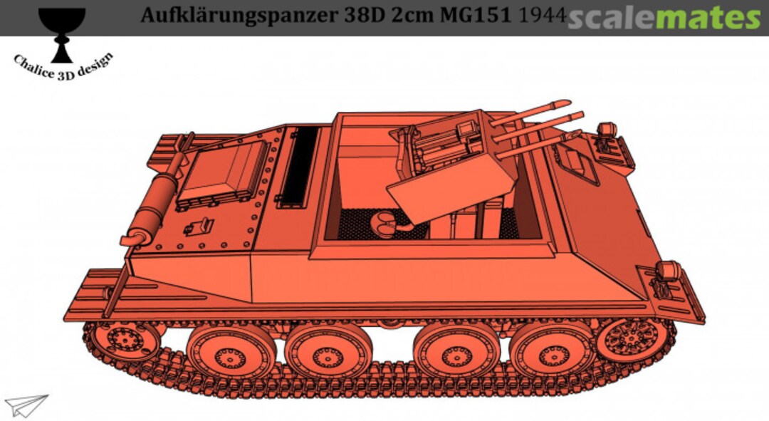 Boxart Aufklarungspanzer 38D 2cm MG151 CD016 Chalice 3D Design Boxart Aufklarungspanzer 38D 2cm MG151 CD016 Chalice 3D Design