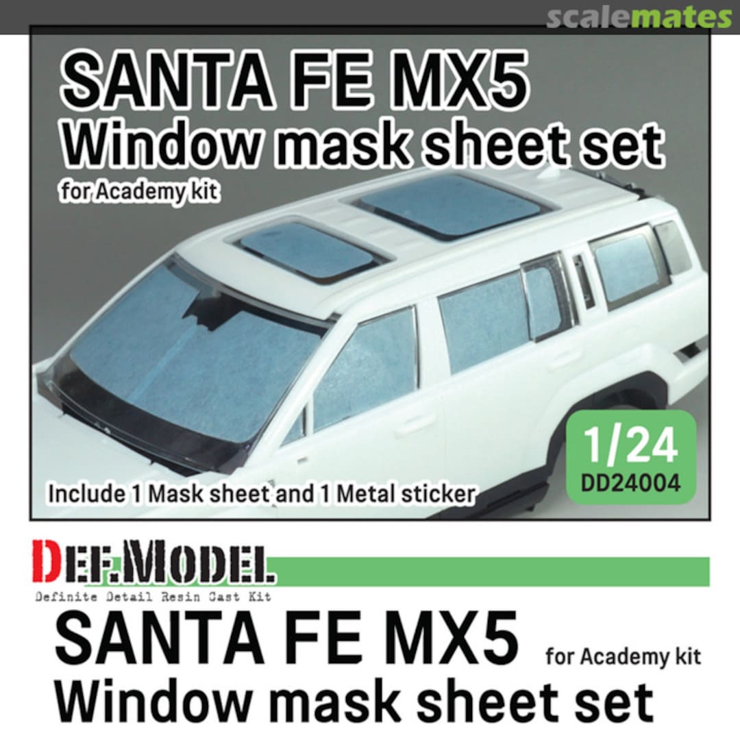 Boxart Santa Fe MX5 window masks DD24004 Def.Model Boxart Santa Fe MX5 window masks DD24004 Def.Model