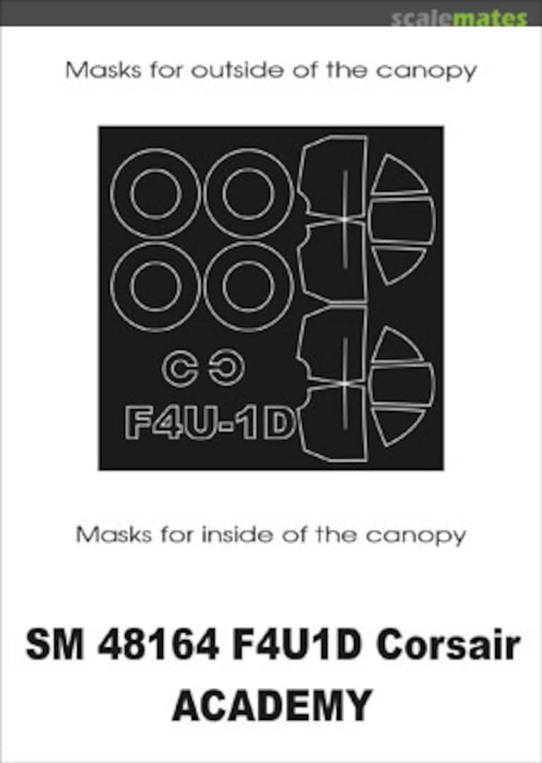 Boxart Vought F4U-1D Corsair SM48164 Montex Boxart Vought F4U-1D Corsair SM48164 Montex