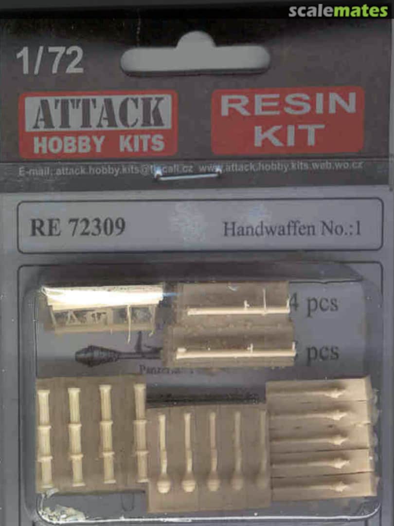 Boxart Handwaffen No.:1 RE 72309 Attack Hobby Kits Boxart Handwaffen No.:1 RE 72309 Attack Hobby Kits