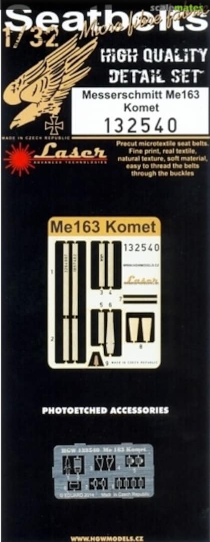 Boxart Messerschmitt Me163 Komet 132540 HGW Models Boxart Messerschmitt Me163 Komet 132540 HGW Models
