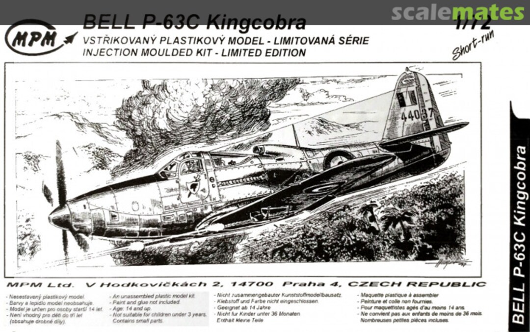 Boxart Bell P-63C Kingcobra 72076 MPM Production Boxart Bell P-63C Kingcobra 72076 MPM Production