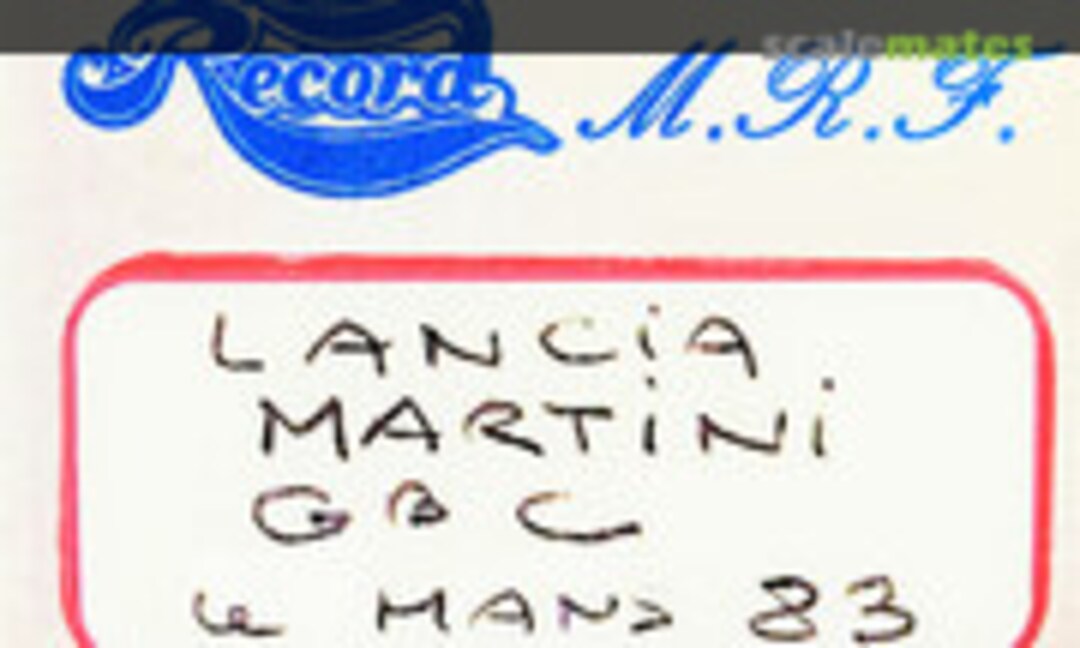 1:43 Lancia - &quot;Martini&quot; - Group C (Record none)