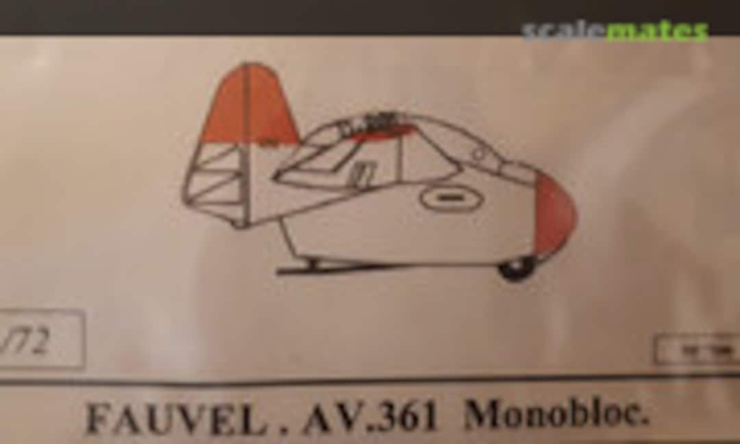1:72 Fauvel AV.361 monobloc (Dujin DP7246) DP7246