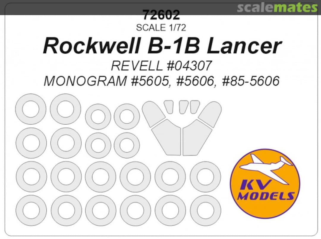 Boxart Rockwell B-1B Lancer 72602 KV Models Boxart Rockwell B-1B Lancer 72602 KV Models