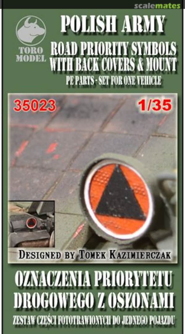 Boxart Polish Army Road Priority Symbols With Back Covers & Mount 35023 ToRo Model Boxart Polish Army Road Priority Symbols With Back Covers & Mount 35023 ToRo Model