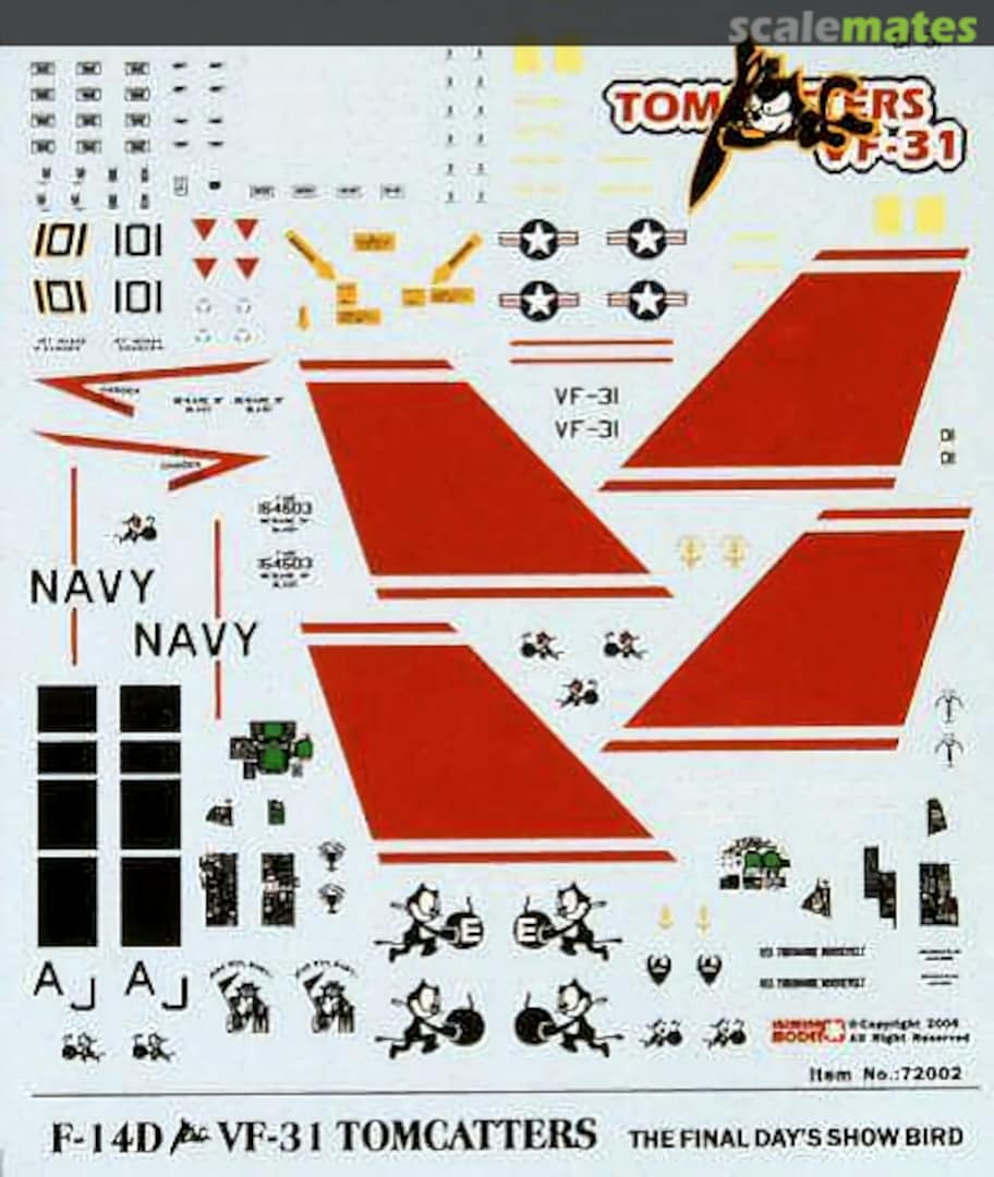 Boxart Grumman F-14D Tomcat 72002 Jasmine Model JASModel Boxart Grumman F-14D Tomcat 72002 Jasmine Model JASModel