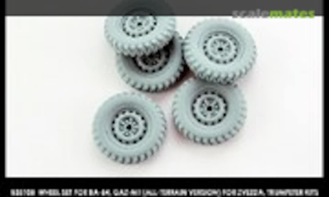 1:35 Wheel Set for BA-64 GaZ-M1 (all terrain verrsion) (Miniarm B35108) B35108