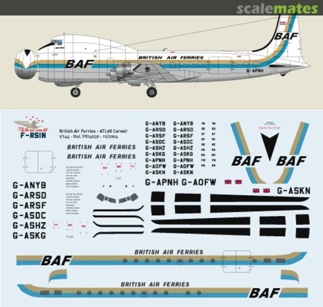 Boxart Aviation Traders ATL-98 Carvair FR14030 F-RSIN