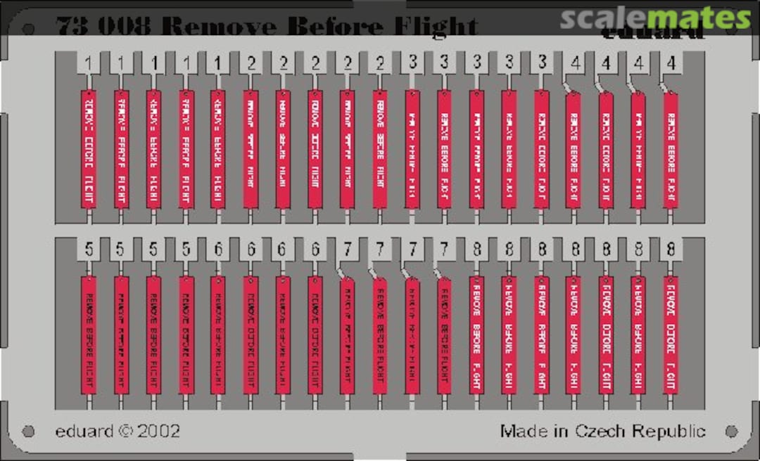Boxart Remove Before Flight 73008 Eduard