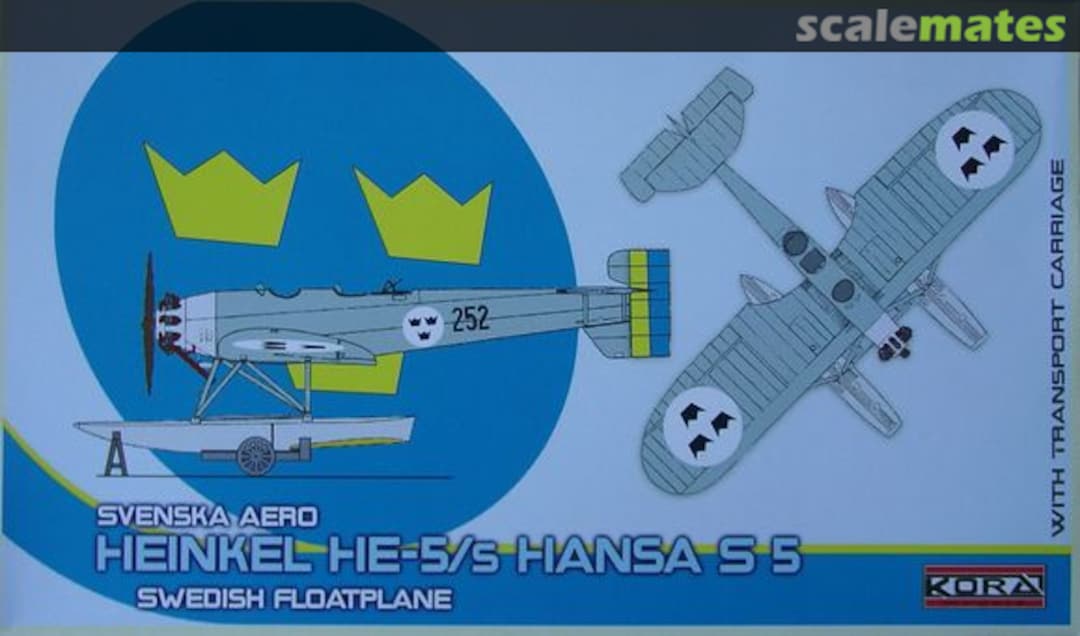Boxart Heinkel He-5s/S 5 "Hansa" Swedish recce floatplane 72186 Kora Models Boxart Heinkel He-5s/S 5 "Hansa" Swedish recce floatplane 72186 Kora Models