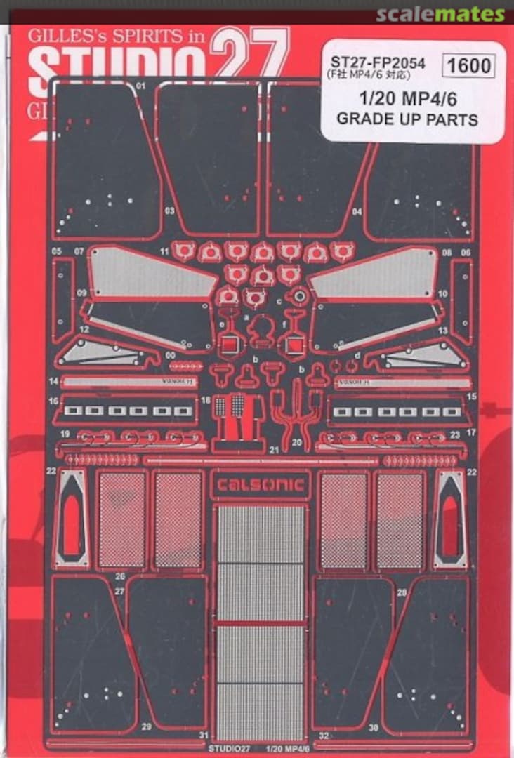 Boxart McLaren MP4/6 - Grade Up Parts ST27-FP2054 Studio27 Boxart McLaren MP4/6 - Grade Up Parts ST27-FP2054 Studio27