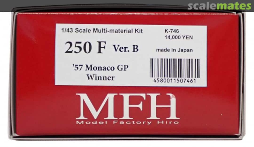 Boxart Maserati 250F K-746 Model Factory Hiro Boxart Maserati 250F K-746 Model Factory Hiro