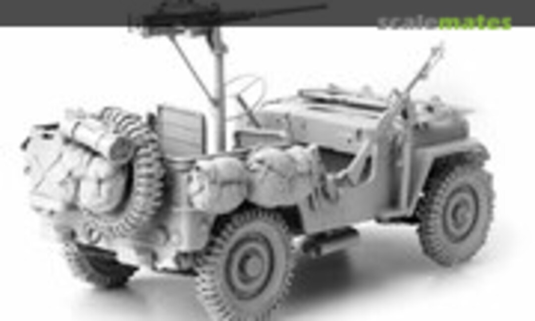 1:16 WWII U.S.ARMY 1/4 ton 4x4 truck w/Cal.50 (SOL MM382)
