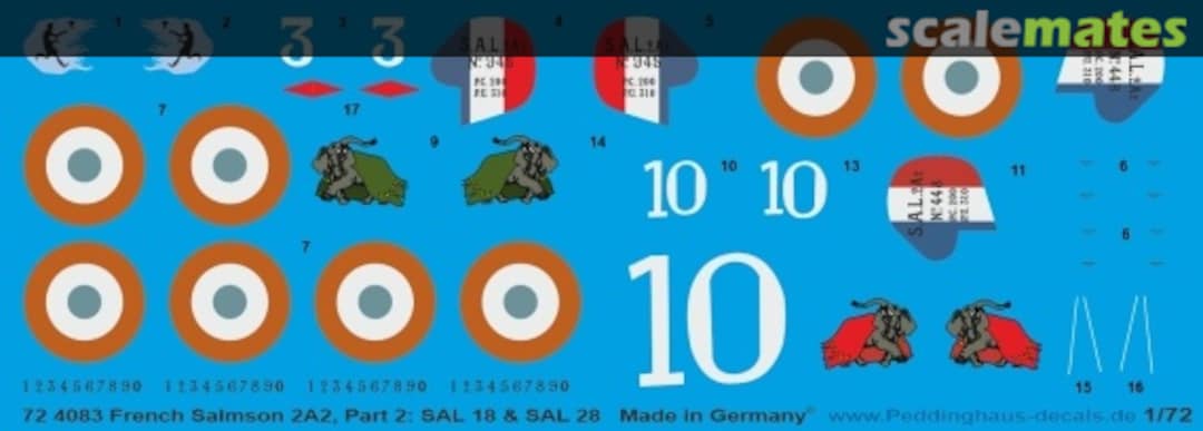 Boxart French Salmson 2A2, Part 2: SAL 18 & SAL 28 72 4083 Peddinghaus-Decals Boxart French Salmson 2A2, Part 2: SAL 18 & SAL 28 72 4083 Peddinghaus-Decals