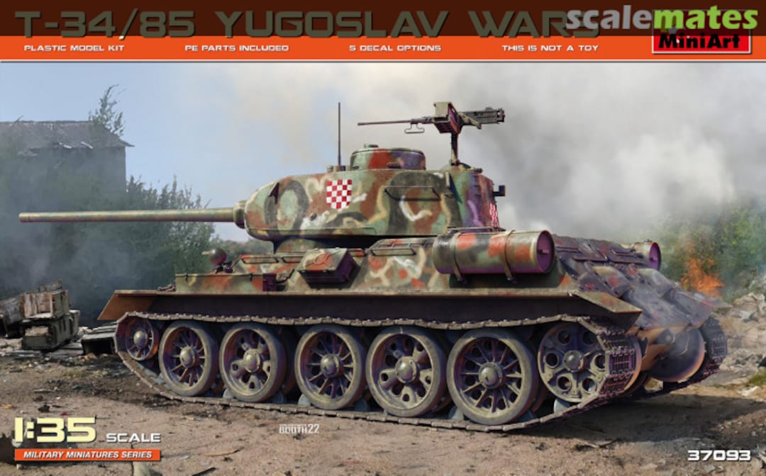 Boxart T-34/85 Yugoslav Wars 37093 MiniArt Boxart T-34/85 Yugoslav Wars 37093 MiniArt