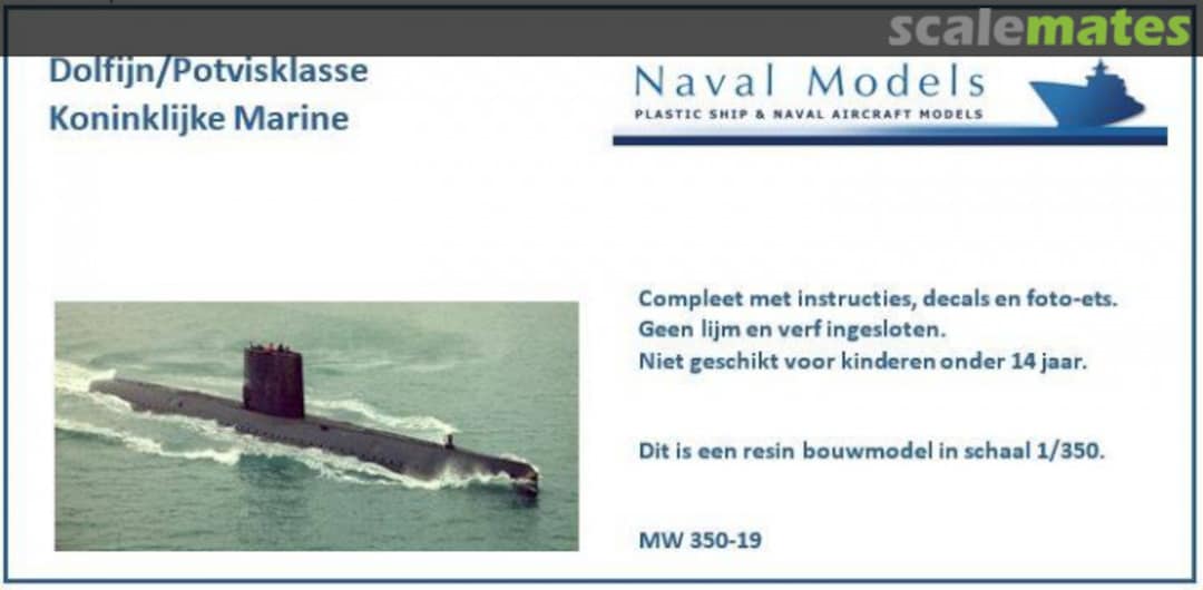 Boxart Dolfijn / Potvis klasse MW 350-19 Naval Models