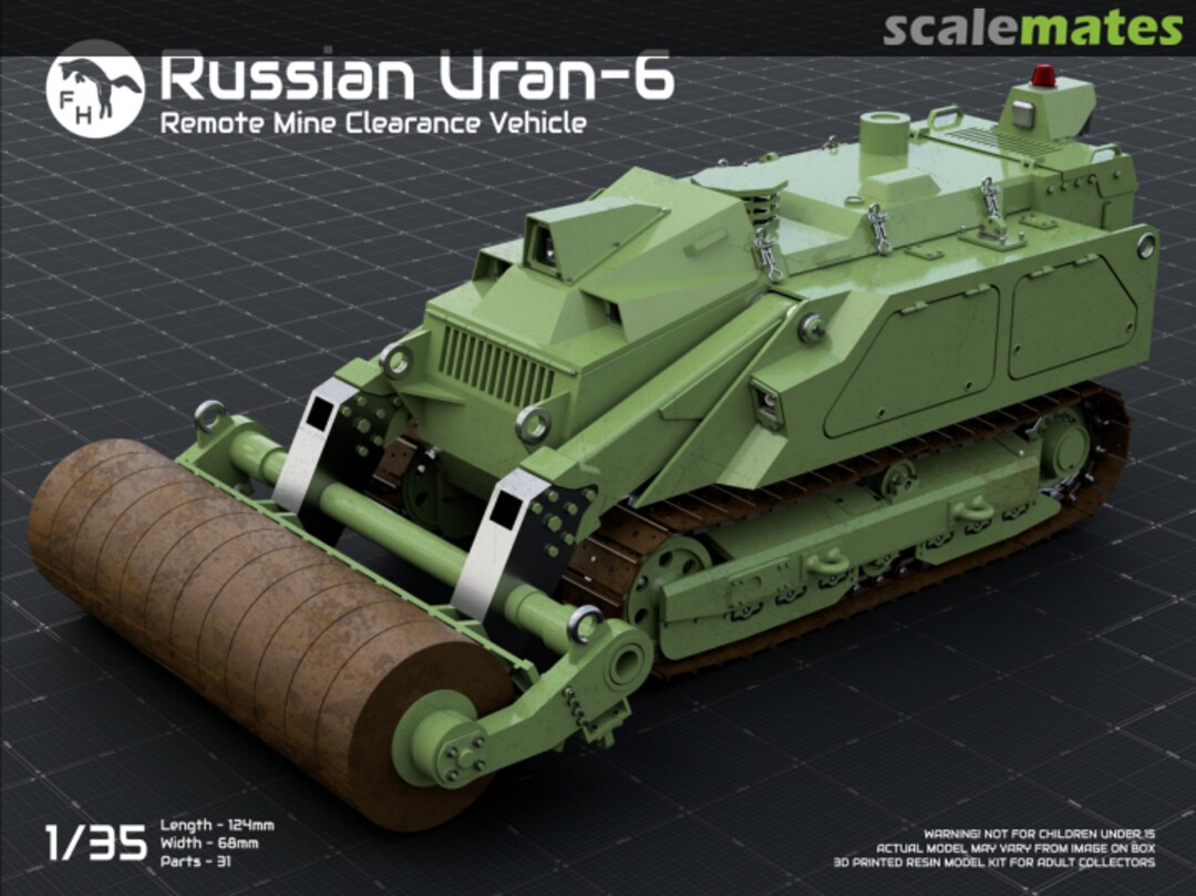 Boxart Russian Uran-6 Remote Mine Clearing Vehicle  FoxHopp Models