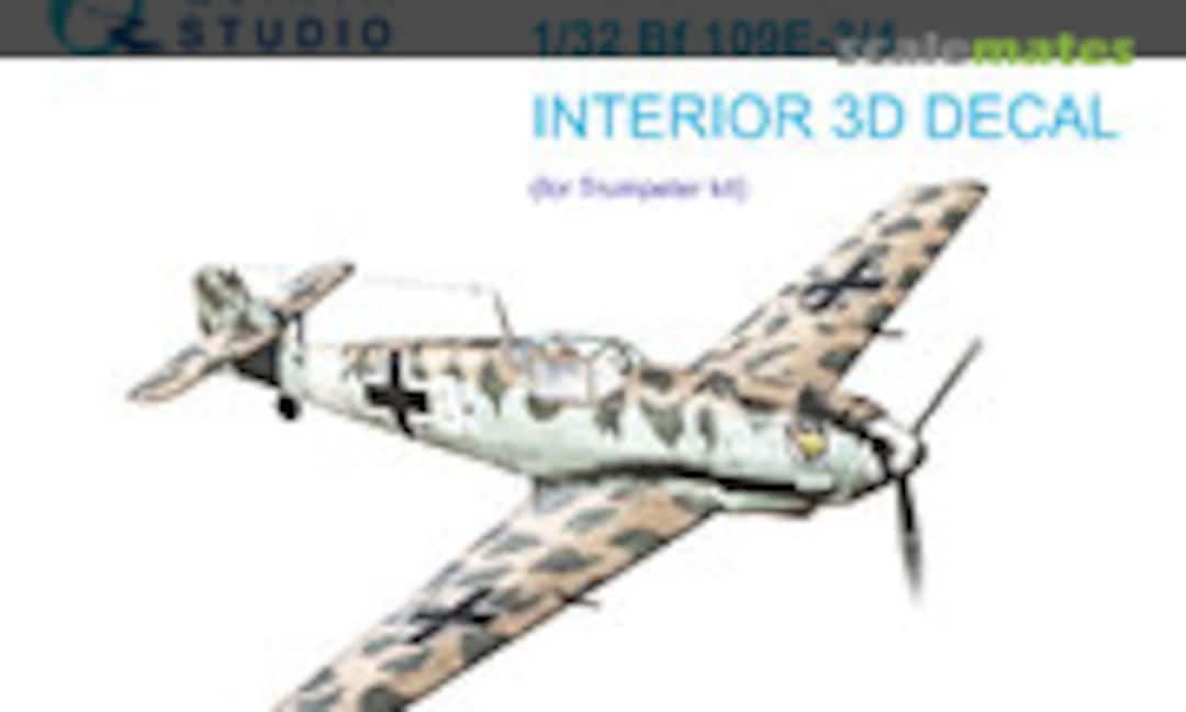 1:32 Bf 109E3/4 interior 3D decals (Quinta Studio QD32177) QD32177
