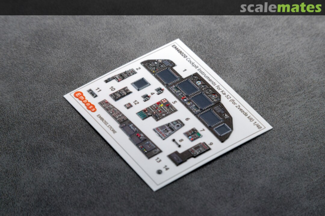 Contents Ka-52 interior 3D decals EM48020 Embase Contents Ka-52 interior 3D decals EM48020 Embase