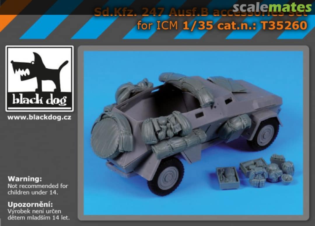 Boxart Sd.Kfz 247 Ausf B accessories set T35260 Black Dog Boxart Sd.Kfz 247 Ausf B accessories set T35260 Black Dog