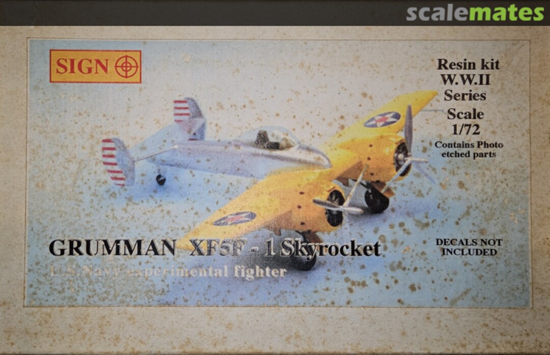 Boxart Grumman XF5F-1 Skyrocket Nihil SIGN Boxart Grumman XF5F-1 Skyrocket Nihil SIGN