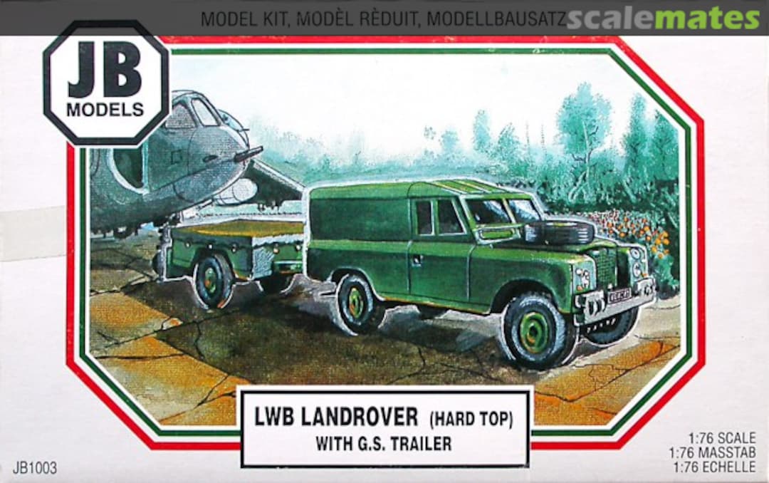 Boxart LWB Landrover (Hard Top) With G.S. Trailer JB1003 JB Models Boxart LWB Landrover (Hard Top) With G.S. Trailer JB1003 JB Models
