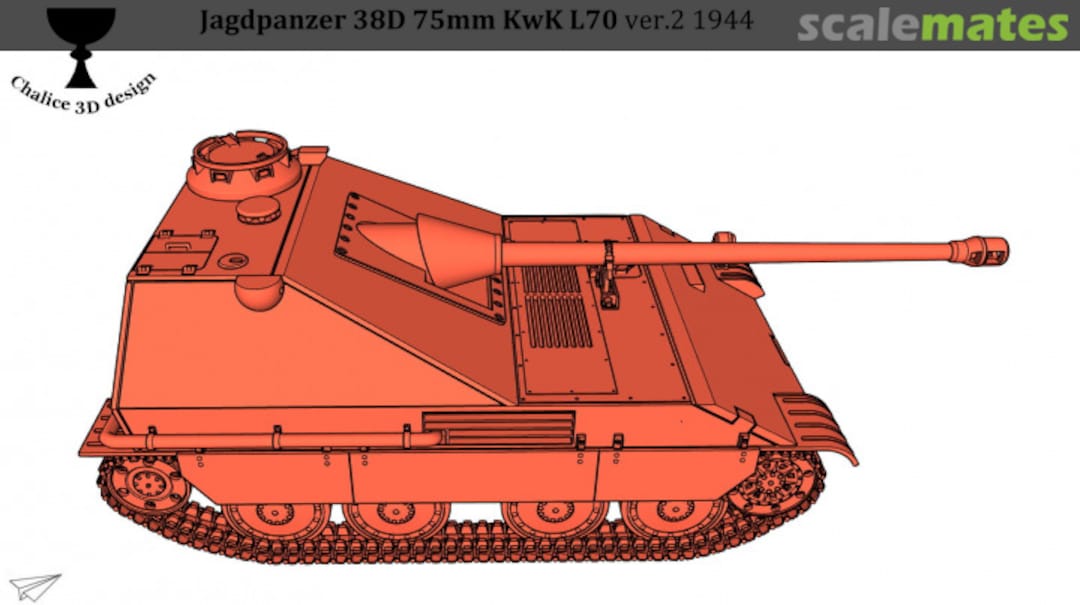 Boxart Jagdpanzer 38D 75mm KwK L70 v2 CD018 Chalice 3D Design Boxart Jagdpanzer 38D 75mm KwK L70 v2 CD018 Chalice 3D Design