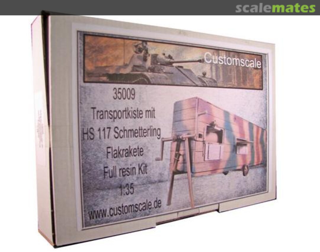 Boxart Henschel HS 117 Butterfly antiaircraft rocket in transportation crate 35009 Custom-Scale Boxart Henschel HS 117 Butterfly antiaircraft rocket in transportation crate 35009 Custom-Scale