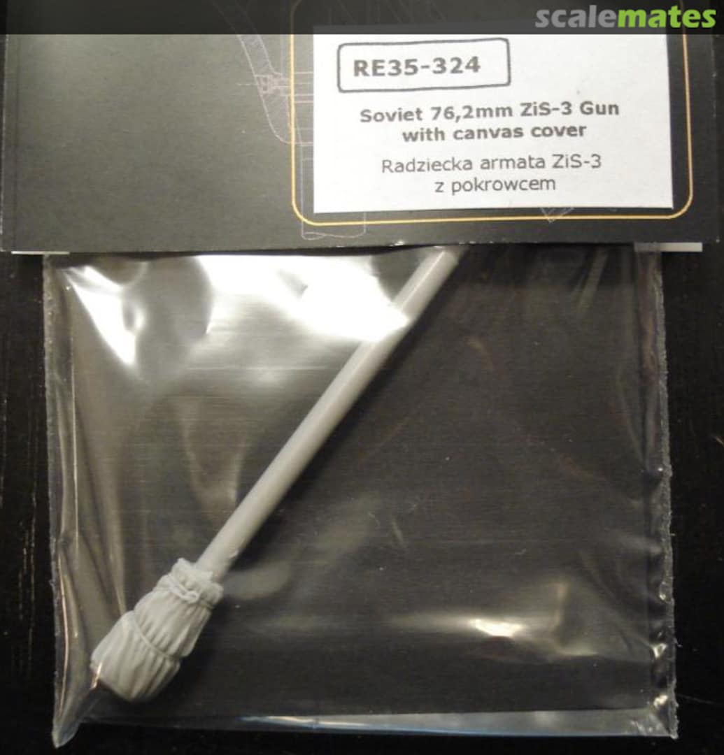 Boxart ZiS-3 gun barrel with canvas RE35-324 Panzer Art Boxart ZiS-3 gun barrel with canvas RE35-324 Panzer Art