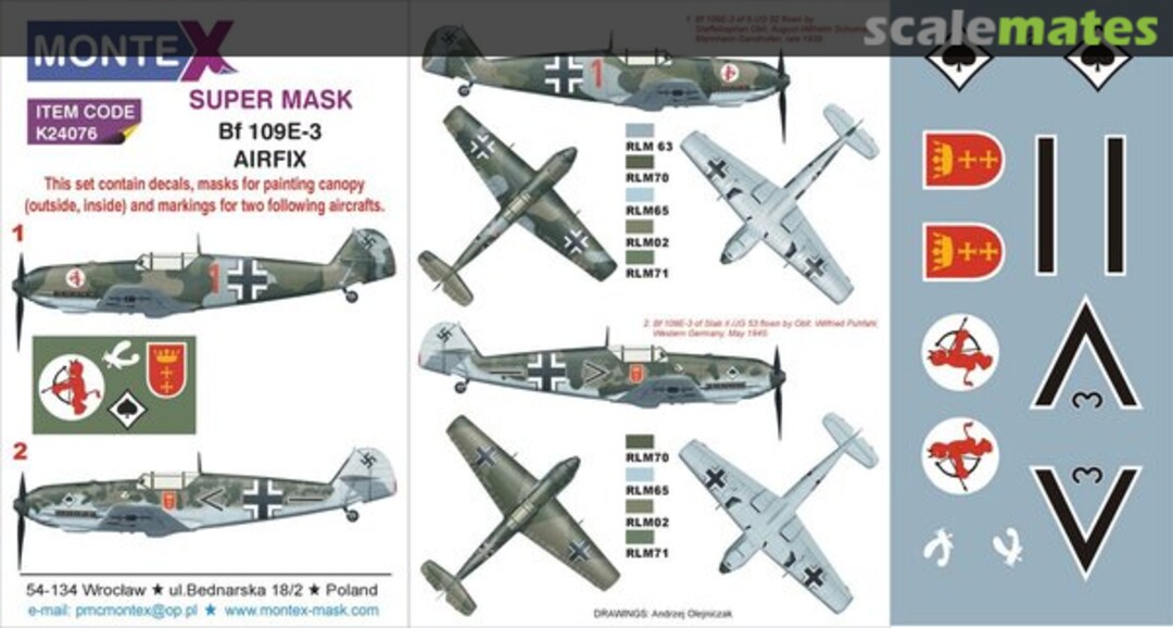 Boxart Bf 109E-3 K24076 Montex Boxart Bf 109E-3 K24076 Montex