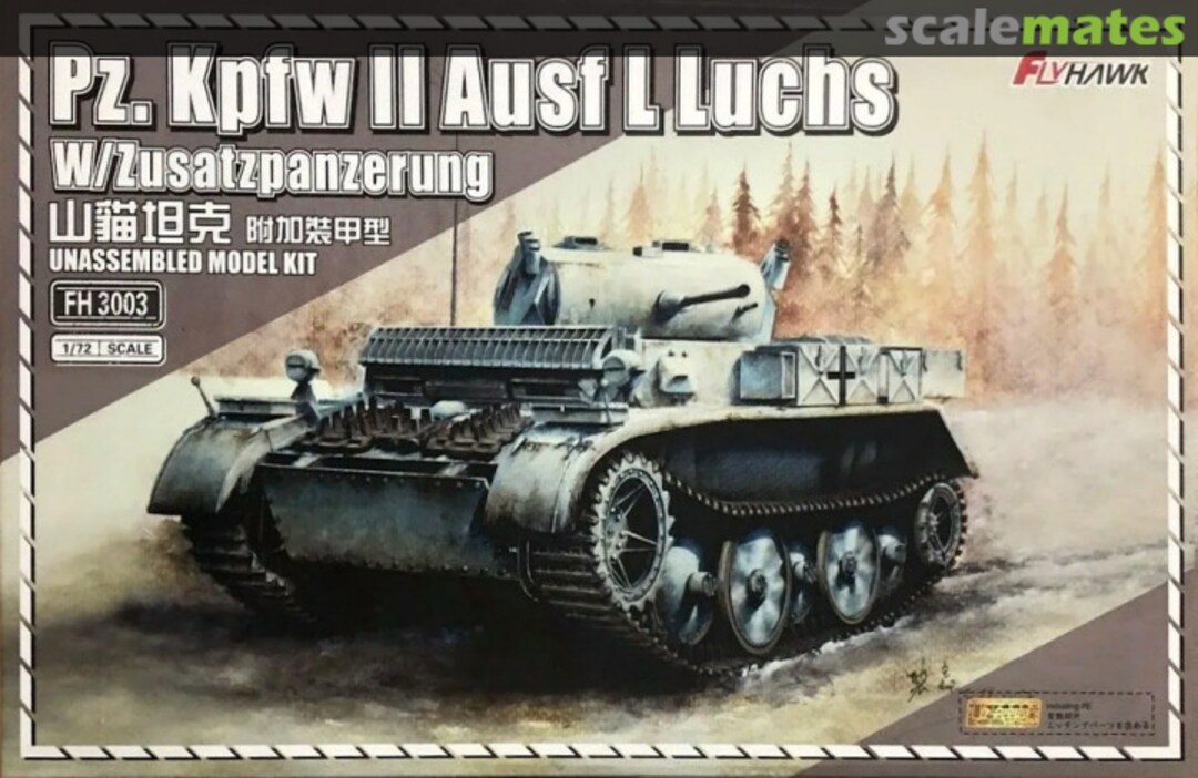 Boxart Pz.Kpfw. II Ausf. L Luchs FH 3003 FlyHawk Model Boxart Pz.Kpfw. II Ausf. L Luchs FH 3003 FlyHawk Model