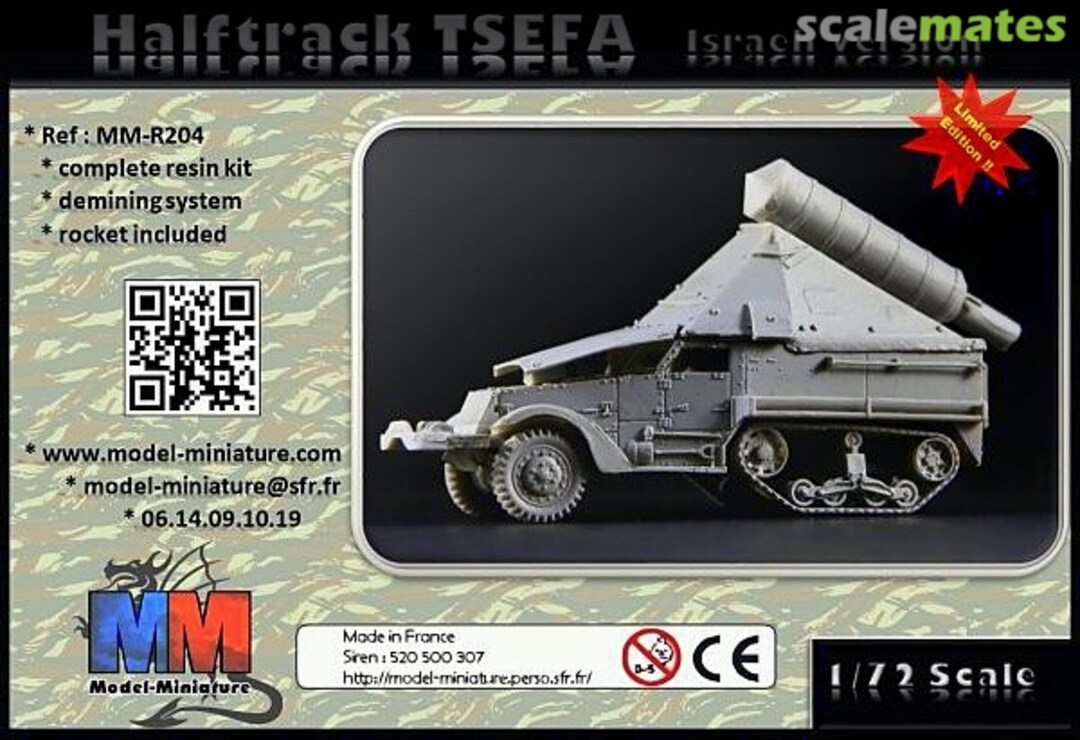 Boxart M3 Halftrack TSEFA MM-R204 Model Miniature Boxart M3 Halftrack TSEFA MM-R204 Model Miniature