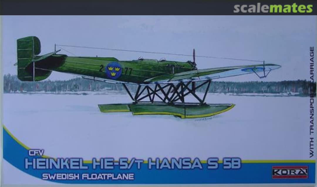 Boxart Heinkel He-5t/S 5B "Hansa" Swedish recce floatplane 72188 Kora Models Boxart Heinkel He-5t/S 5B "Hansa" Swedish recce floatplane 72188 Kora Models