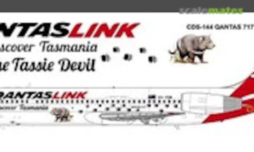 1:144 QANTAS Link, Boeing 717, “Tassie Devil” 2007-2017 scheme (Hawkeye Models CDS-144) CDS-144