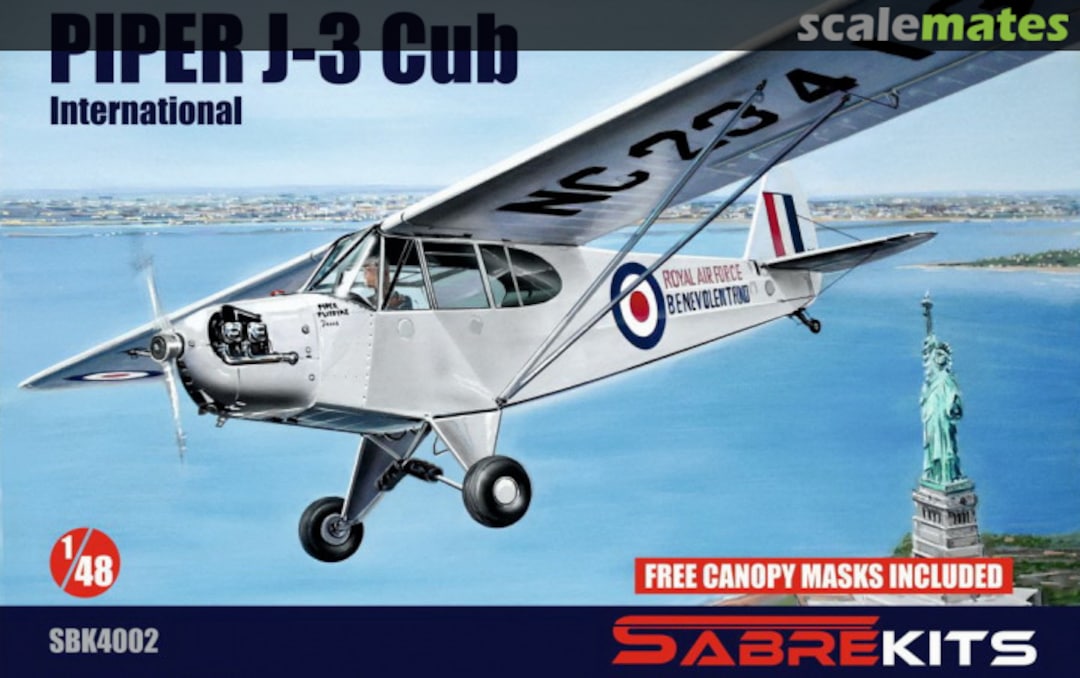 Boxart Piper J-3 Cub SBK4002 SabreKits Boxart Piper J-3 Cub SBK4002 SabreKits
