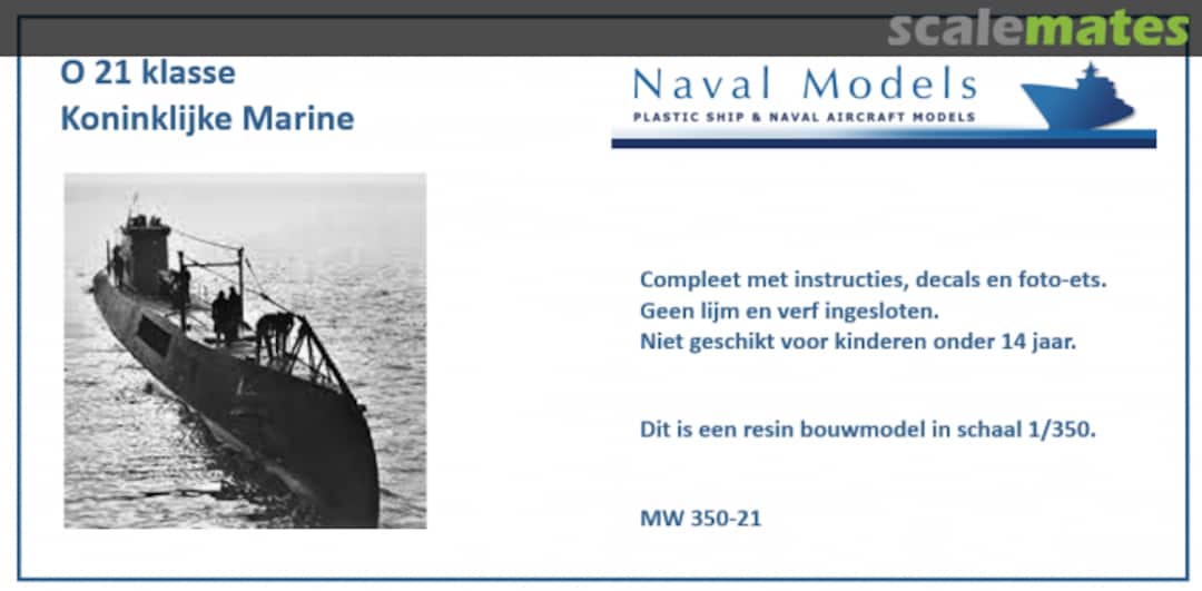 Boxart O 21 klasse MW 350-21 Naval Models Boxart O 21 klasse MW 350-21 Naval Models