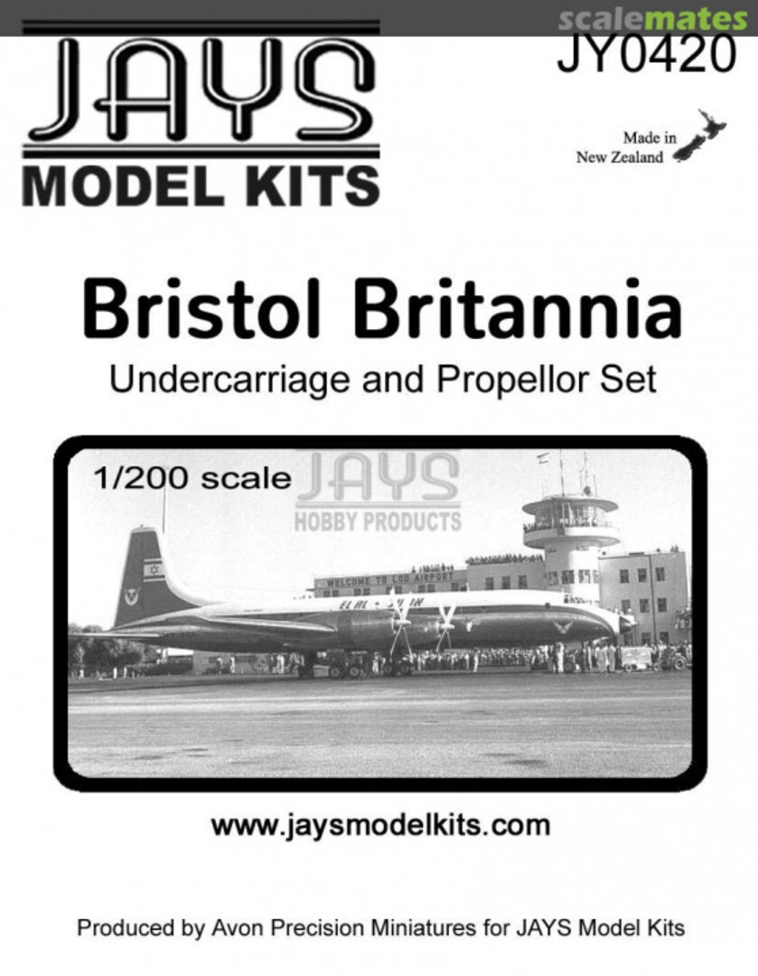 Boxart Bristol Britannia Undercarriage and Propeller Set JY0420 JAYS Model Kits