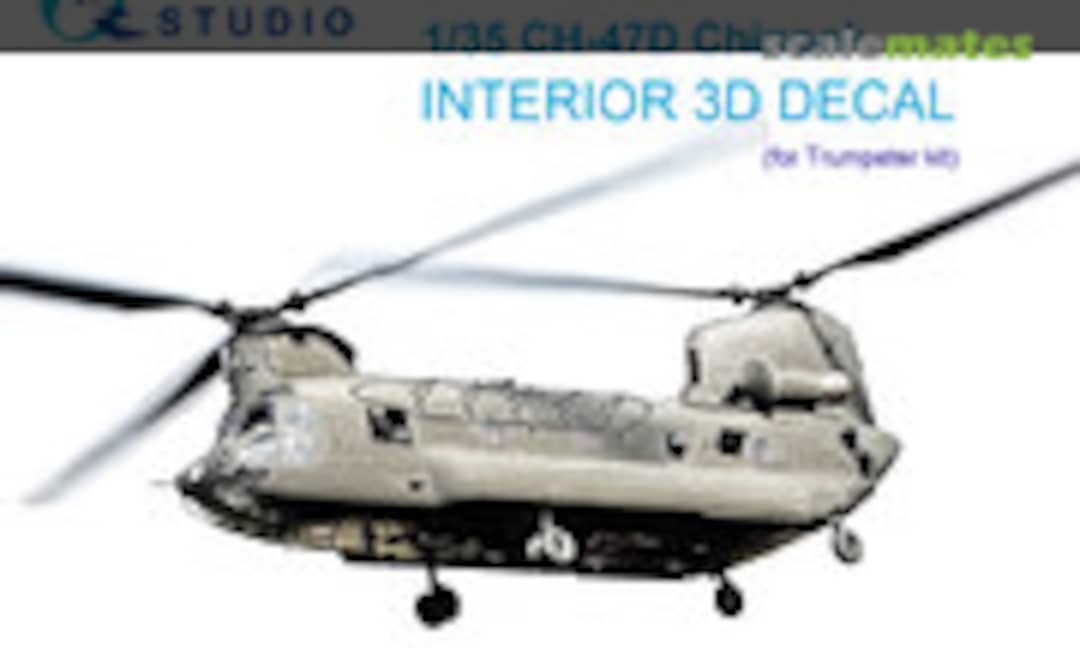 1:35 CH-47D Chinook interior 3D decals (Quinta Studio QD35124) QD35124
